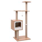 vidaXL Kattenkrabpaal met sisal krabmat 123 cm, Verzenden, Nieuw