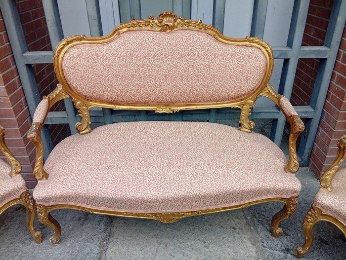 Zitgroep (5) - Hout, Antiek en Kunst, Antiek | Overige Antiek