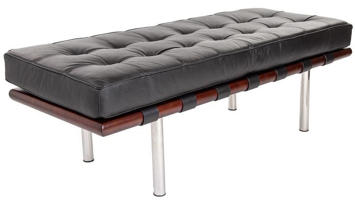 Bank Barcelona Pavillion Bank zwart, Huis en Inrichting, Zetels | Zetels, Nieuw, Verzenden