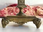 Antique Candelabra, Bronze decoration “Lamb heads ”, Late, Antiek en Kunst