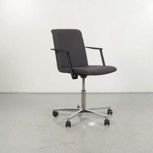 Vergaderstoel Koning + Neurath - Antraciet - Verrijdbaar, Huis en Inrichting, Stoelen, Gebruikt, Ophalen of Verzenden