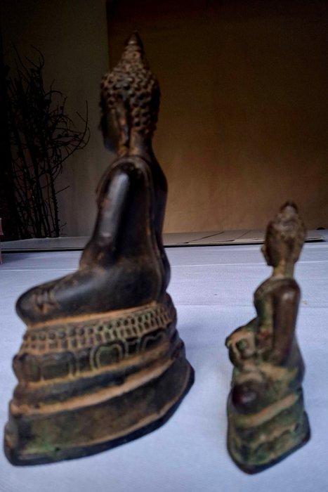 Boeddha - Brons - Thailand - 2de helft 20ste E, Antiquités & Art, Art | Art non-occidental