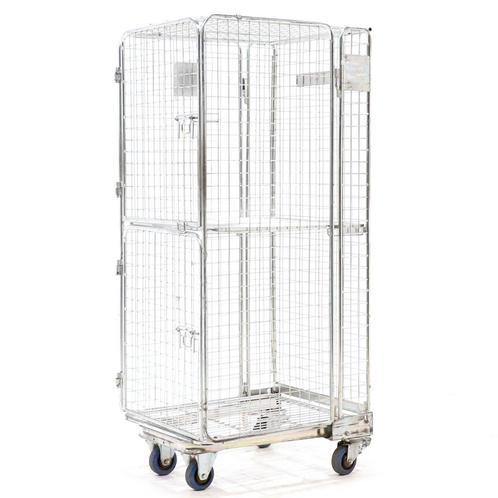 Gebruikte Anti-diefstal rolcontainer a-frame nestbaar, Zakelijke goederen, Machines en Bouw | Heftrucks en Intern transport, Ophalen of Verzenden