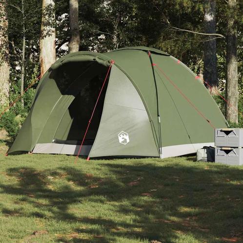 vidaXL Vistent 2-persoons waterdicht olijfgroen, Caravans en Kamperen, Tenten, Nieuw, Verzenden