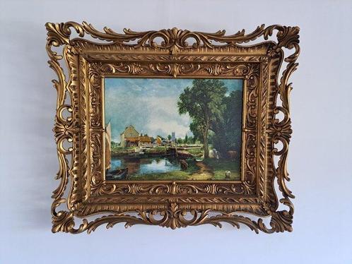 Reproduction print on board of painting by John Constable, Antiquités & Art, Curiosités & Brocante