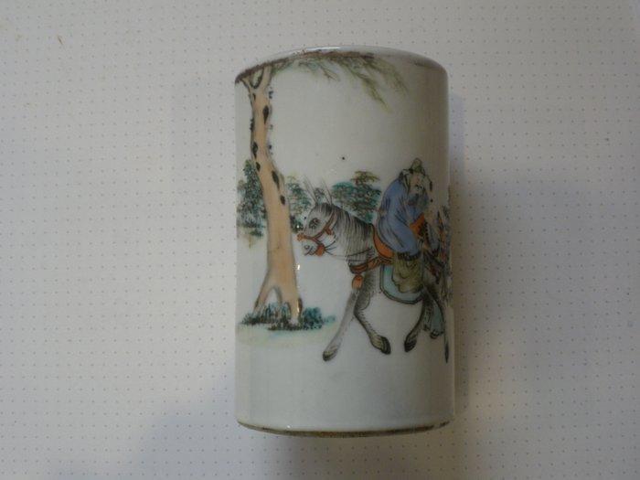 Penseelpot - Porselein, Antiek en Kunst, Antiek | Overige Antiek