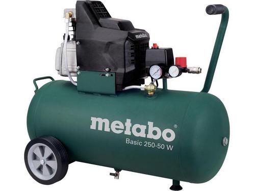Metabo Basic 250-50 W Compressor - 1500W - 8 bar - 50L - 95, Doe-het-zelf en Bouw, Compressors, Zo goed als nieuw, Verzenden