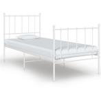 vidaXL Bedframe metaal wit 100x200 cm, Huis en Inrichting, Slaapkamer | Bedden, Verzenden, Nieuw