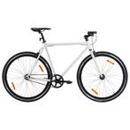 vidaXL Fiets met vaste versnelling 700 c 55 cm wit en zwart, Fietsen en Brommers, Verzenden, Nieuw