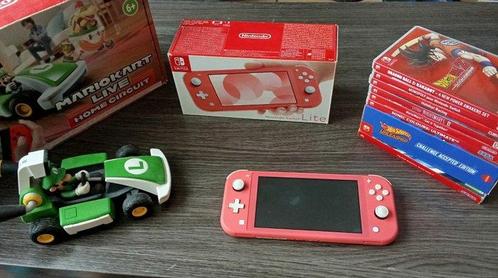 Nintendo - Switch Lite + 8 games + Mario Kart Live edition, Games en Spelcomputers, Spelcomputers | Overige Accessoires