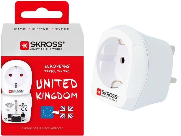 Skross Travel Adapter-United Kingdom (Diversen) NIEUW, Doe-het-zelf en Bouw, Elektriciteit en Kabels, Ophalen of Verzenden