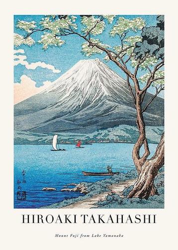 Tweedekans | Mount Fuji Poster Vanaf Lake Yamanaka - Hiroaki beschikbaar voor biedingen