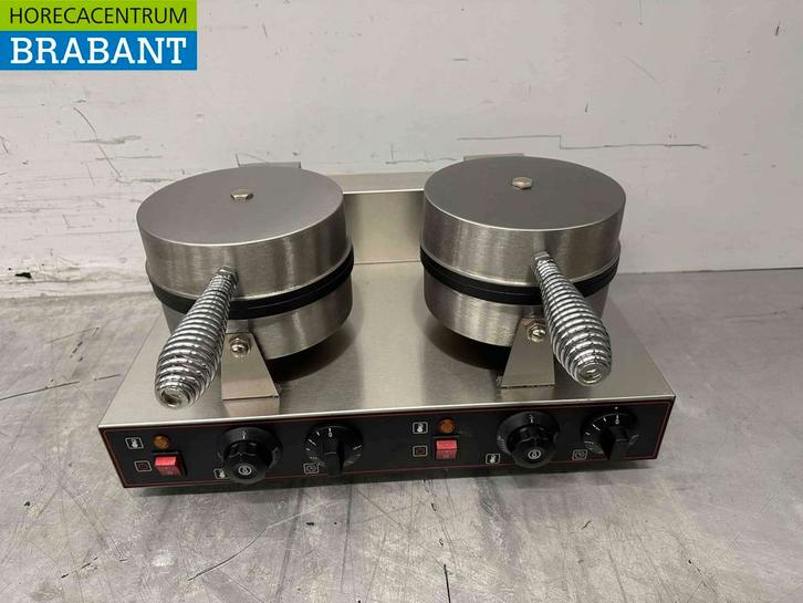 Gaufrier double en acier inoxydable avec minuterie 230V, Articles professionnels, Horeca | Autre, Envoi