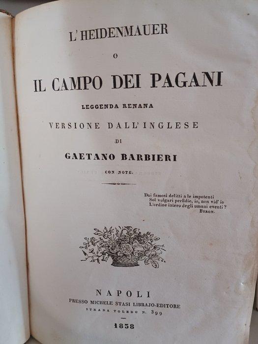 Gaetano Barbieri; G.B. Carta; J. Fenimore Cooper -, Antiek en Kunst, Antiek | Boeken en Manuscripten