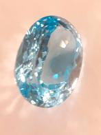 Amazing Natural Swiss Blue Topaz, 29.93 ct, seller certified, Handtassen en Accessoires, Verzenden, Nieuw