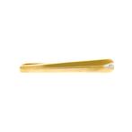 Gouden dasschuif met diamant | 0,005 ct. (vintage) (vintage), Handtassen en Accessoires, Broches, Gebruikt, Overige kleuren, Ophalen of Verzenden