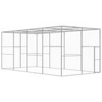 vidaXL Kattenkooi 6x3x2,5 m gegalvaniseerd staal, Dieren en Toebehoren, Verzenden, Nieuw