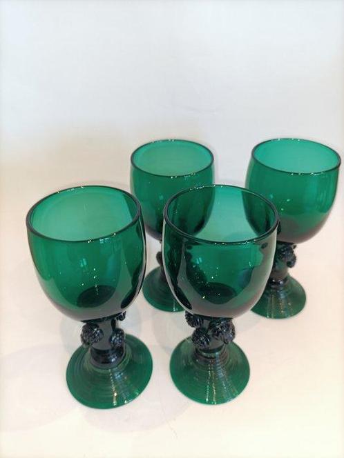 Wijnglas (4) - Set van 4 Georgische, vroege 19e eeuw,, Antiek en Kunst, Antiek | Glaswerk en Kristal