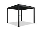 Veiling - Pergola / Lamellendak - 3x3 m - Antraciet, Tuin en Terras, Nieuw