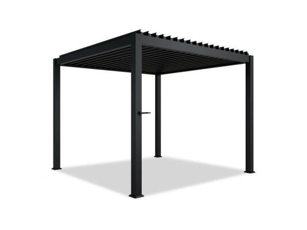 Veiling - Pergola / Lamellendak - 3x3 m - Antraciet, Tuin en Terras, Overkappingen