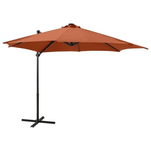 vidaXL Parasol de jardin en porte-à-faux avec mât et, Tuin en Terras, Parasols, Verzenden