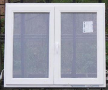 pvc raam , chassis , venster , kozijn 125 x 105 wit, Ophalen of Verzenden, Raamkozijn