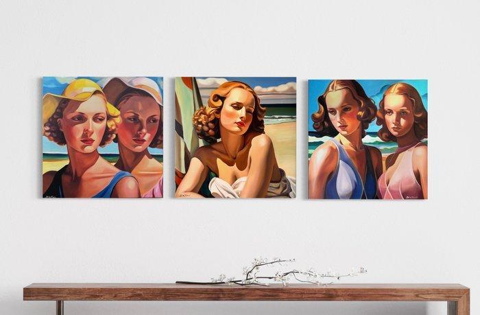 Biatturi Irina - Baigneuses, Antiek en Kunst, Kunst | Designobjecten