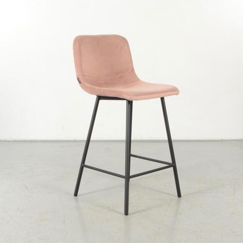 Barkruk Ystad, roze, 4-poot onderstel, Huis en Inrichting, Stoelen, Gebruikt, Ophalen of Verzenden