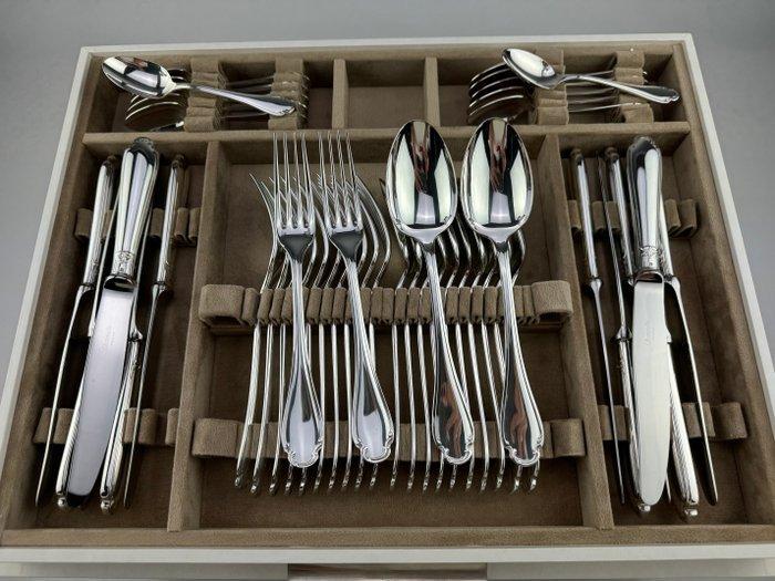 Christofle - Bestekset voor 12 personen (126) - Pompadour -, Antiek en Kunst, Antiek | Meubels | Tafels