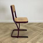 Eromes schoolstoel zithoogte 46 cm,  Beuken - paars, Huis en Inrichting, Stoelen, Gebruikt, Hout, Eén