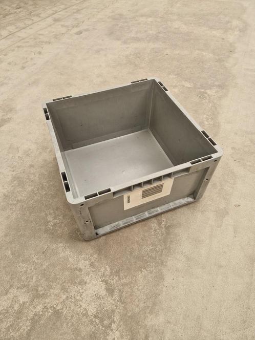Kunststof stapelbak 400x400x220mm vierkant gesloten, Doe-het-zelf en Bouw, Kratten en Dozen, Ophalen of Verzenden