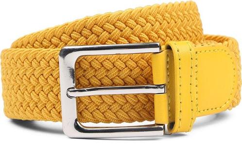 Suitable Geweven Riem Geel maat 105 Heren, Kleding | Heren, Riemen en Ceintuurs, Riem of Ceintuur, Nieuw, Echt leder, Verzenden