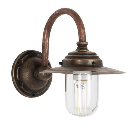 Stal- & Boerderijlampen Lille Stallamp Brons/Koper, Tuin en Terras, Buitenverlichting, Verzenden