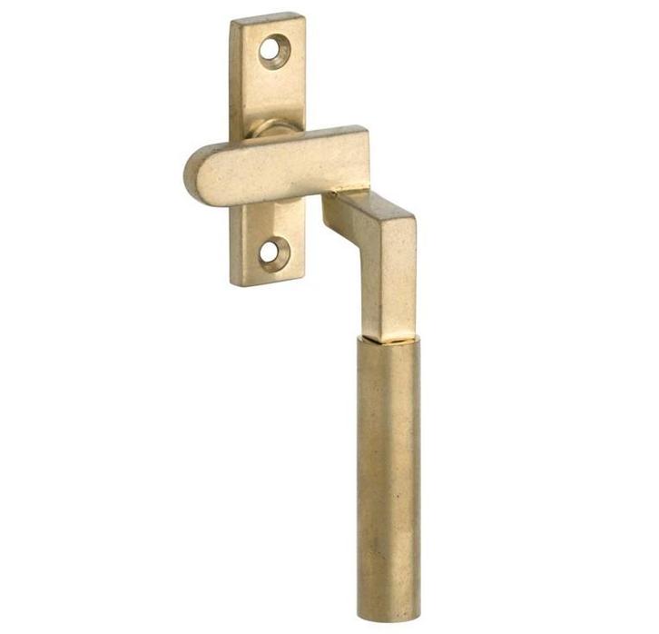 Raamboom Met sluitplaat rechts Bauhaus messing antiek, Doe-het-zelf en Bouw, Hang- en Sluitwerk, Klink of Kruk, Nieuw, Overige materialen