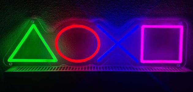 Play knoppen NEON bord led lichtbord verlichting lamp reclam, Zakelijke goederen, Horeca | Overige, Verzenden