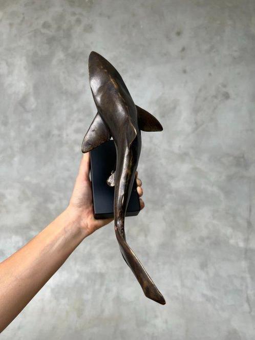 Beeld, FREE SHIPPING EU MAINLAND - Bronze Great White Shark, Antiek en Kunst, Kunst | Designobjecten