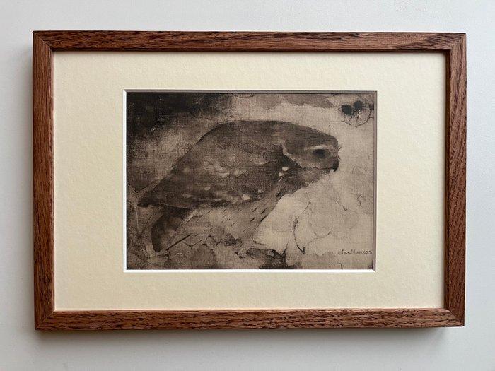 Jan Mankes (1889-1920) - Roofvogeltje op tak, Antiek en Kunst, Antiek | Overige Antiek