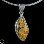 Natuurlijk rutil-kwarts-kristal cabochon vintage hanger