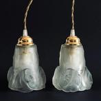 Compiégne - Degué - Lampe (2) - Verre moulé. Art déco -, Antiek en Kunst