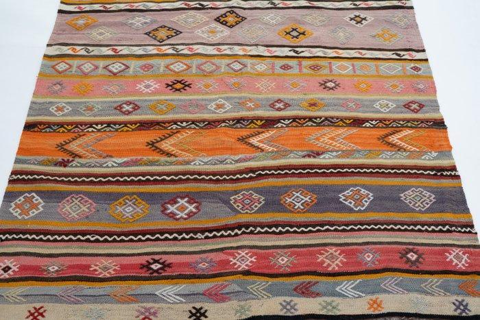 Usak - Kelim - 267 cm - 168 cm - Meerkleurig gestreept, Huis en Inrichting, Stoffering | Tapijten en Vloerkleden