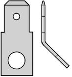 Connecteur À Onglet M5 6.3x0.8mm Montage À 45 Degrés -, Verzenden, Nieuw