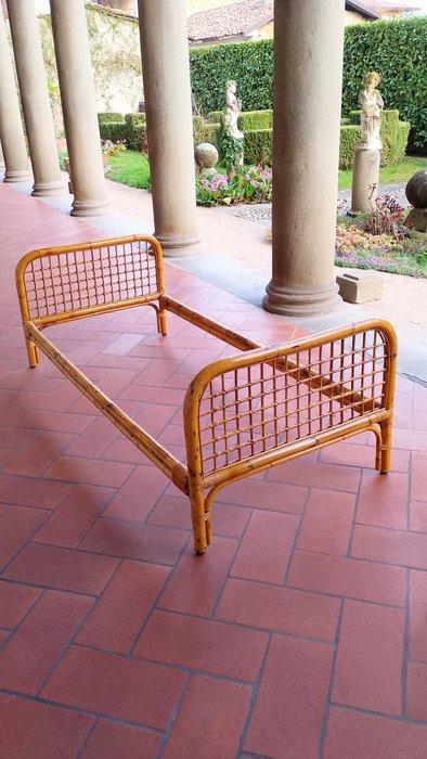 Bed - Bamboe - in de stijl van Bonacina, Antiek en Kunst, Kunst | Designobjecten
