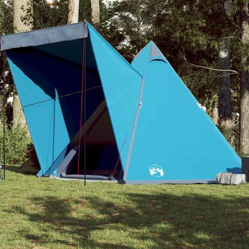 vidaXL Tipitent 6-persoons waterdicht blauw, Caravans en Kamperen, Tenten, Nieuw, Verzenden