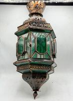 Lanterne - Grande - 60 cm - géométrique - Cristal, Cuivre -