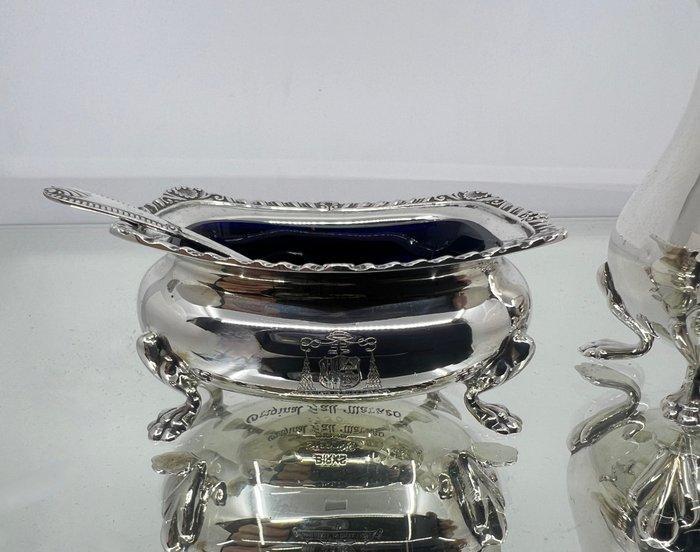 Birks - Zoutbakje (3) - sterling zilveren tafelset - .925, Antiek en Kunst, Antiek | Zilver en Goud