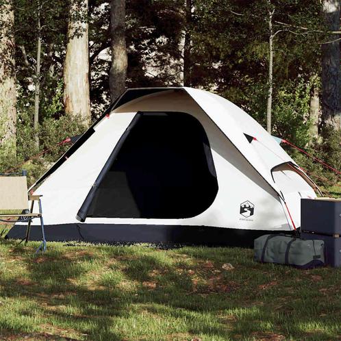 vidaXL Koepeltent 2-persoons waterdicht verduisterend stof, Caravans en Kamperen, Tenten, Nieuw, Verzenden