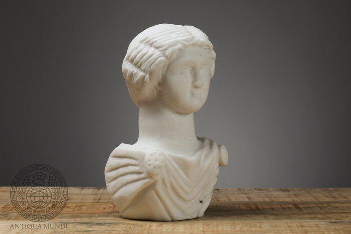 Replica van een oude Romein Marmer Marmeren buste van een, Antiek en Kunst, Antiek | Overige Antiek