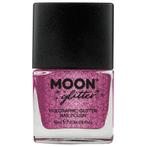Moon Glitter Holographic Nail Polish Pink 14ml, Verzenden