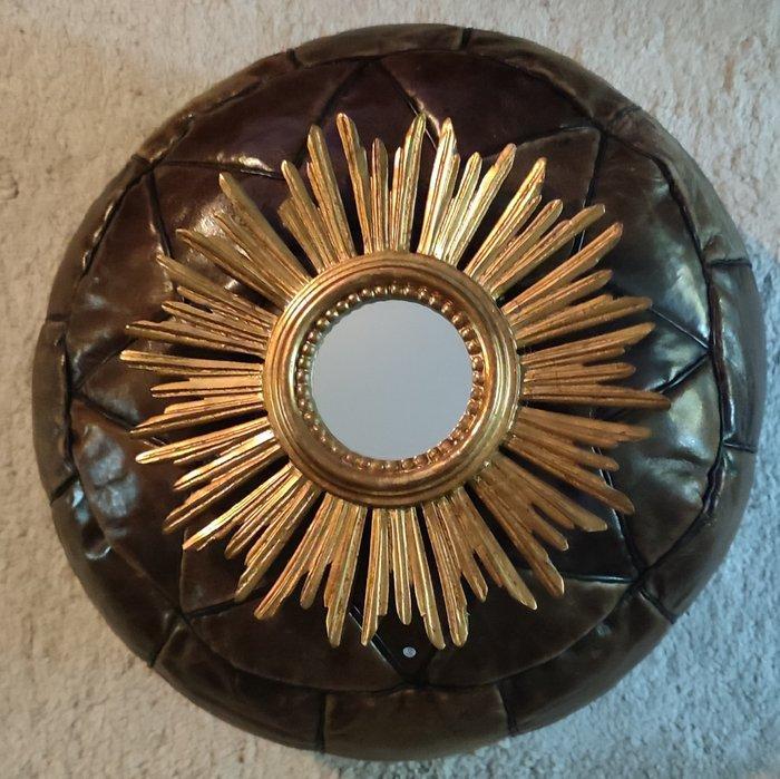 Spiegel - Hout, Verguld - Italiaanse wandspiegel, Antiek en Kunst, Curiosa en Brocante