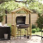 vidaXL BBQ Schuur 133,5x63x200 cm Geïmpregneerd Vurenhout, Tuin en Terras, Tuinhuizen, Verzenden, Nieuw